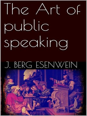 cover image of The Art of public speaking